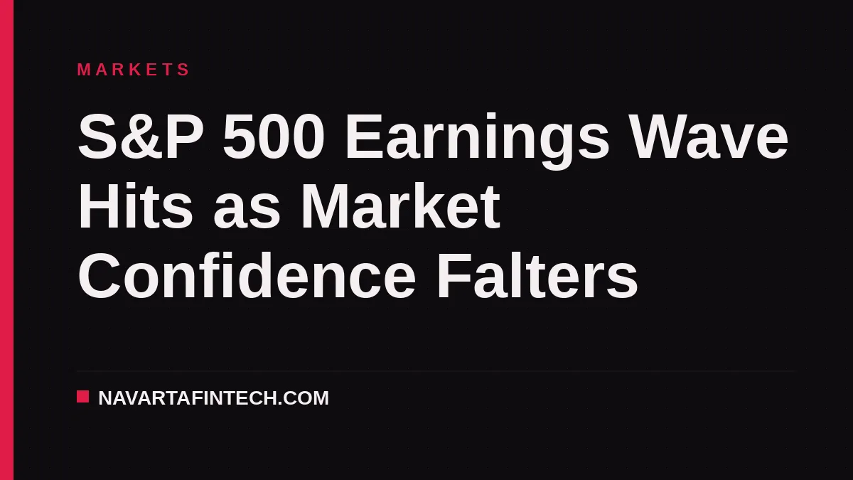 S&P 500 Earnings Wave Hits as Market Confidence Falters