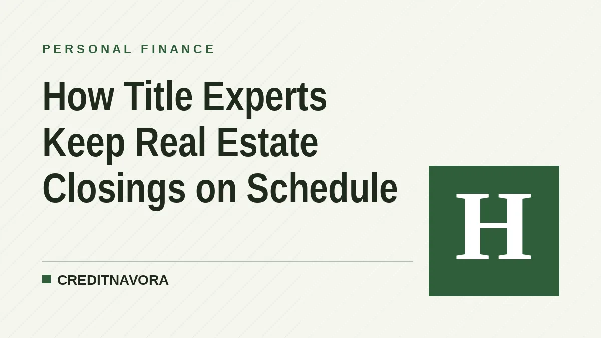 How Title Experts Keep Real Estate Closings on Schedule