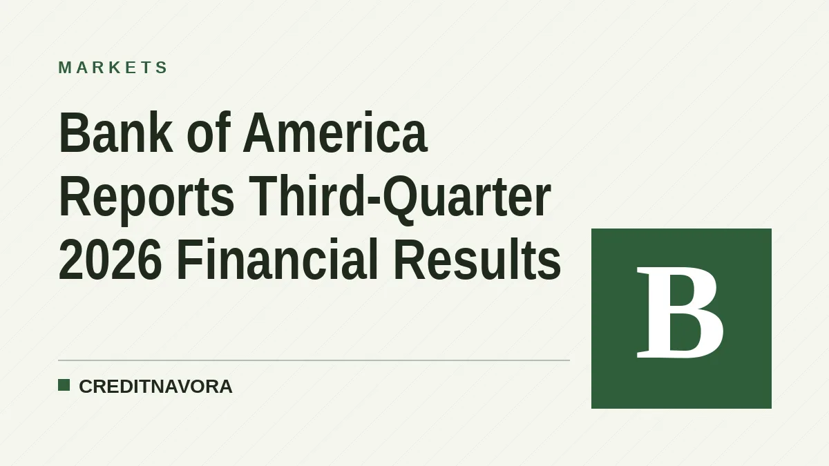Bank of America Reports Third-Quarter 2026 Financial Results