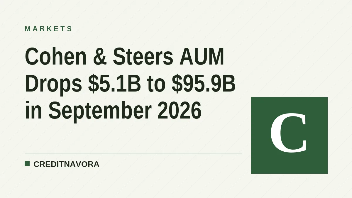 Cohen & Steers AUM Drops $5.1B to $95.9B in September 2026