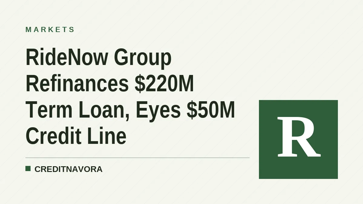 RideNow Group Refinances $220M Term Loan, Eyes $50M Credit Line