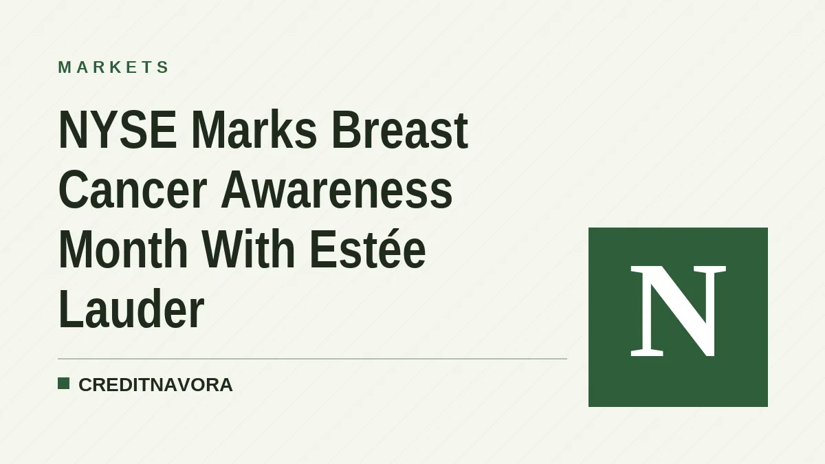 NYSE Marks Breast Cancer Awareness Month With Estée Lauder