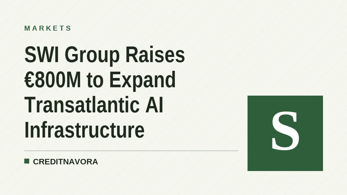SWI Group Raises €800M to Expand Transatlantic AI Infrastructure