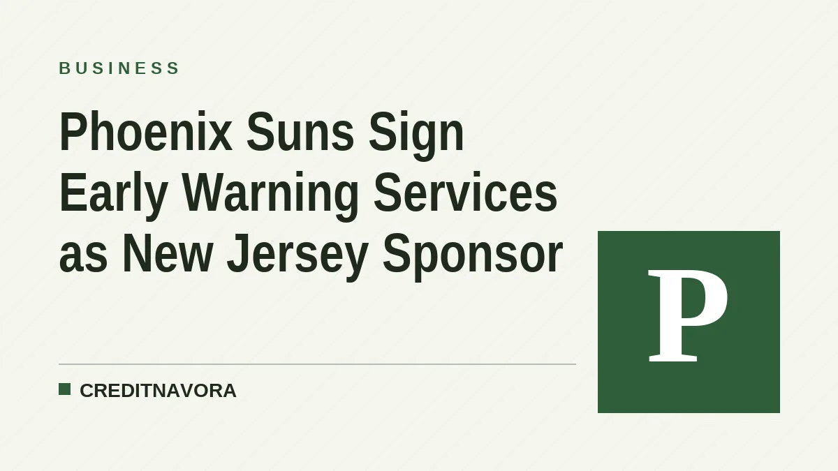 Phoenix Suns Sign Early Warning Services as New Jersey Sponsor