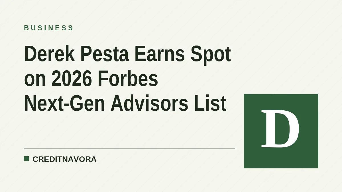 Derek Pesta Earns Spot on 2026 Forbes Next-Gen Advisors List