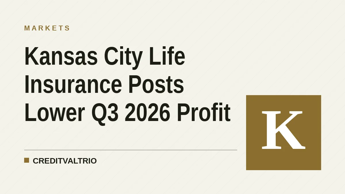 Kansas City Life Insurance Posts Lower Q3 2026 Profit