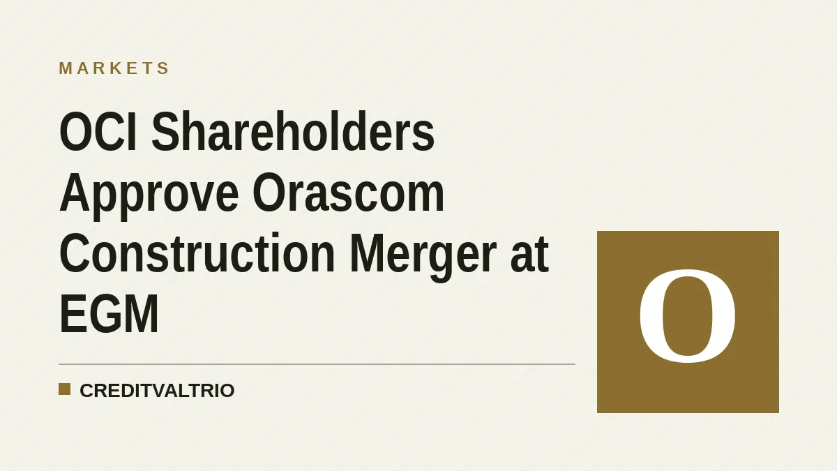 OCI Shareholders Approve Orascom Construction Merger at EGM