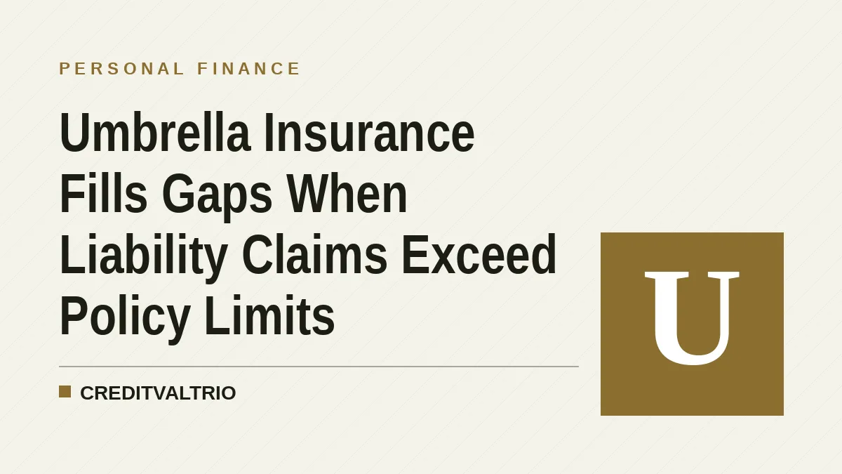 Umbrella Insurance Fills Gaps When Liability Claims Exceed Policy Limits