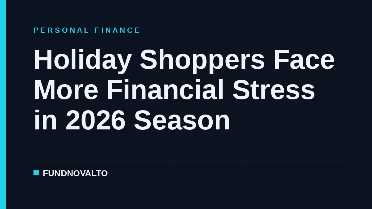 Holiday Shoppers Face More Financial Stress in 2026 Season