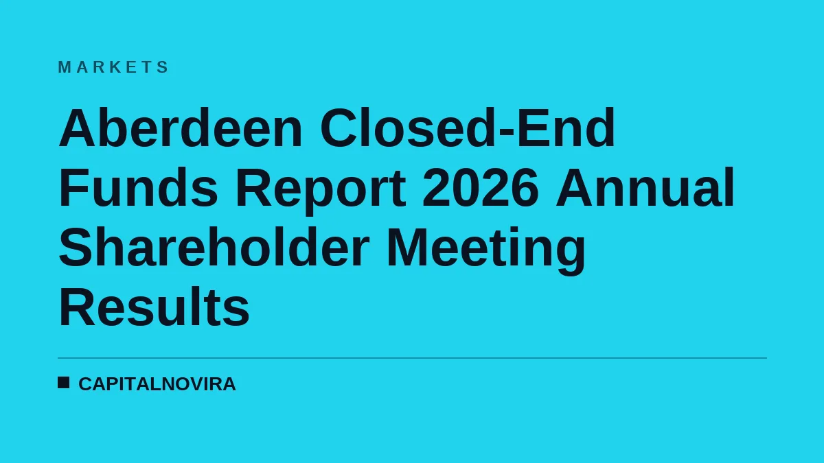 Aberdeen Closed-End Funds Report 2026 Annual Shareholder Meeting Results