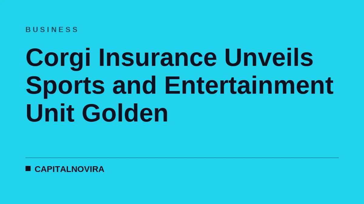 Corgi Insurance Unveils Sports and Entertainment Unit Golden