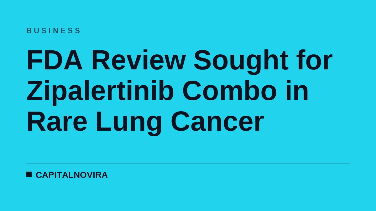 FDA Review Sought for Zipalertinib Combo in Rare Lung Cancer