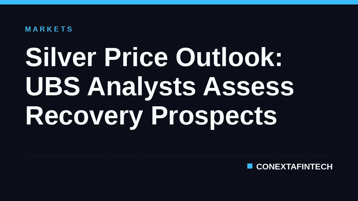 Silver Price Outlook: UBS Analysts Assess Recovery Prospects