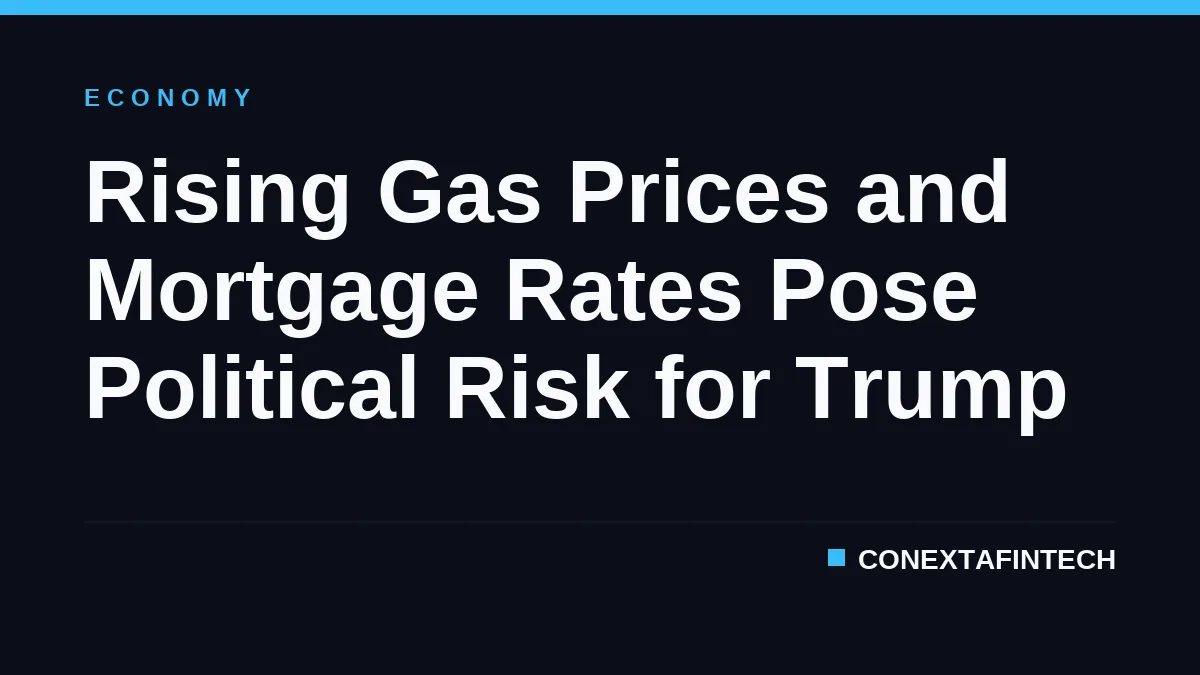 Rising Gas Prices and Mortgage Rates Pose Political Risk for Trump