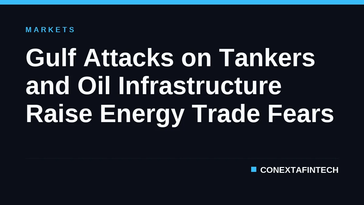 Gulf Attacks on Tankers and Oil Infrastructure Raise Energy Trade Fears