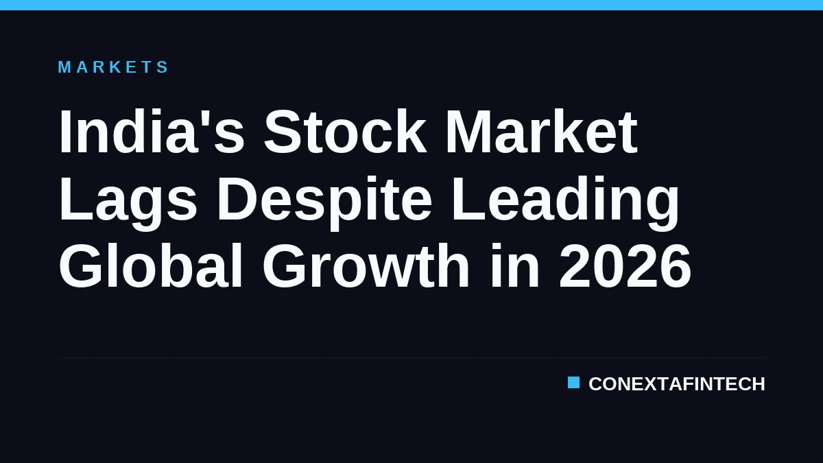 India's Stock Market Lags Despite Leading Global Growth in 2026