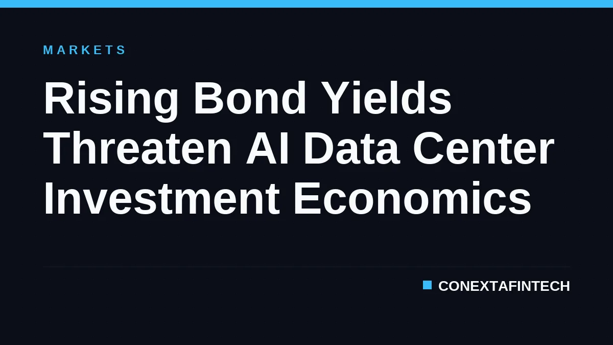 Rising Bond Yields Threaten AI Data Center Investment Economics