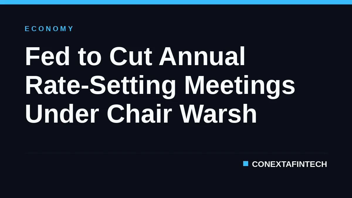 Fed to Cut Annual Rate-Setting Meetings Under Chair Warsh