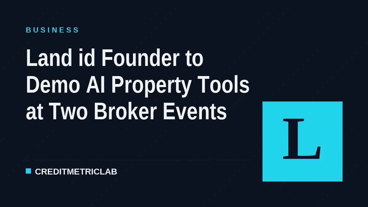 Land id Founder to Demo AI Property Tools at Two Broker Events