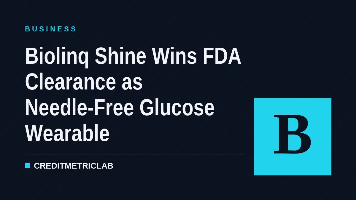 Biolinq Shine Wins FDA Clearance as Needle-Free Glucose Wearable