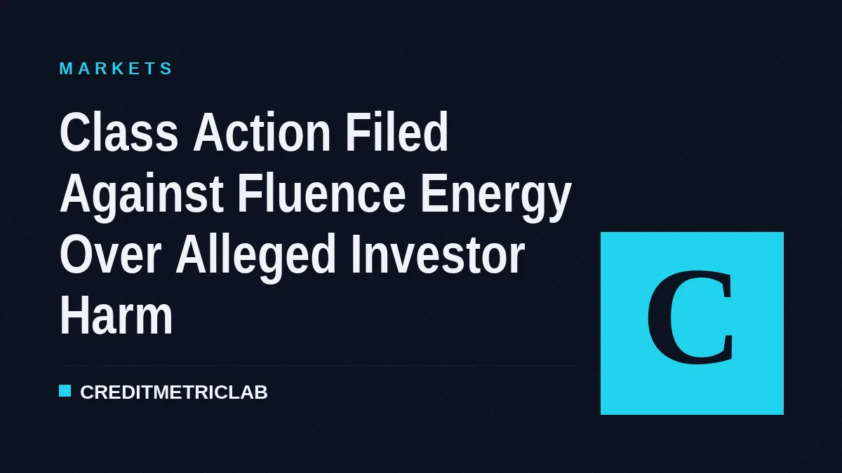 Class Action Filed Against Fluence Energy Over Alleged Investor Harm