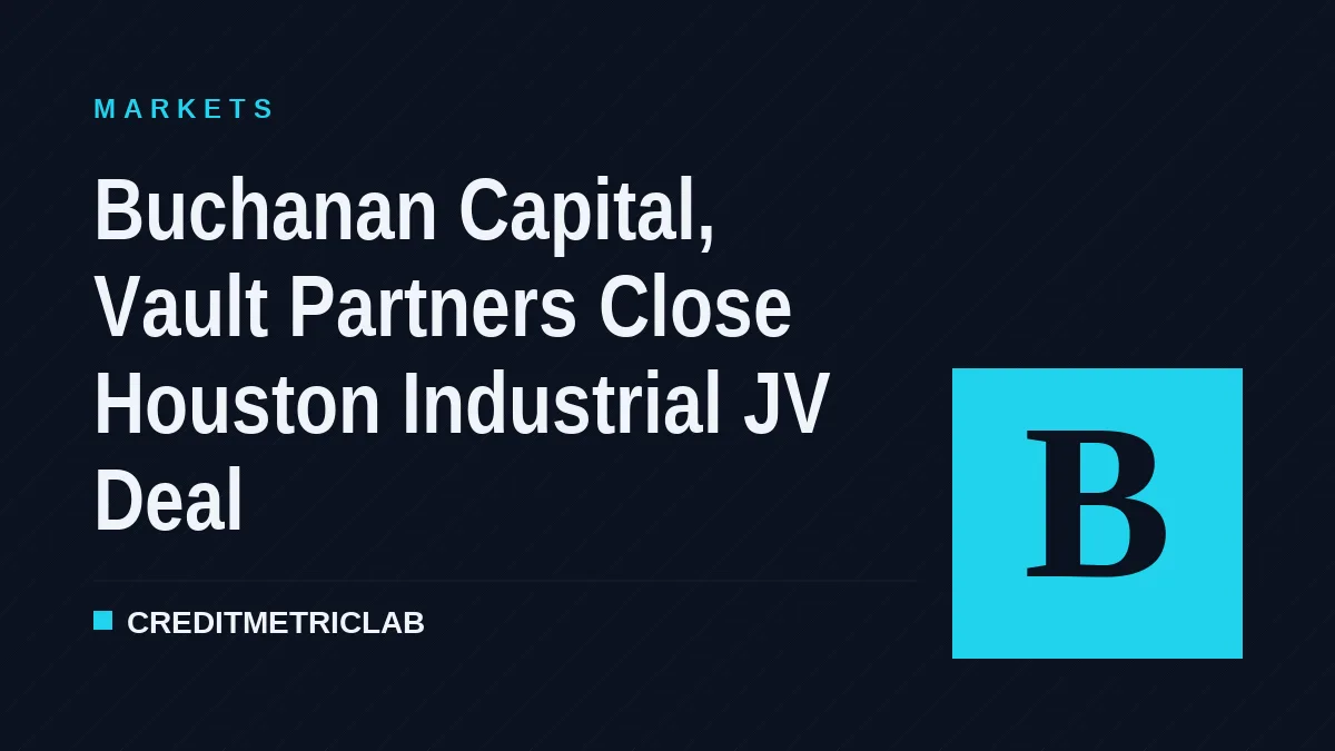 Buchanan Capital, Vault Partners Close Houston Industrial JV Deal