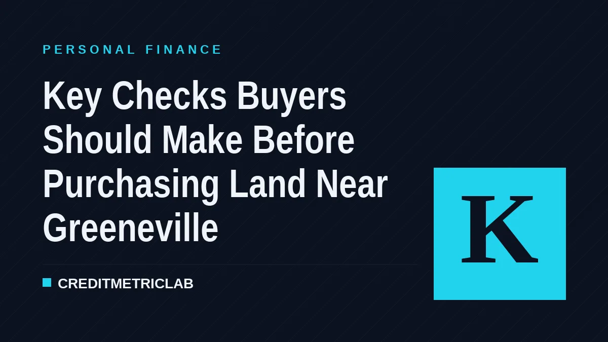 Key Checks Buyers Should Make Before Purchasing Land Near Greeneville