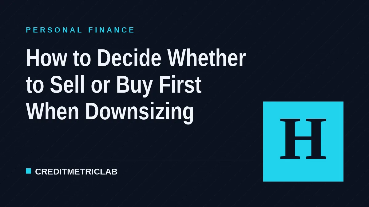 How to Decide Whether to Sell or Buy First When Downsizing
