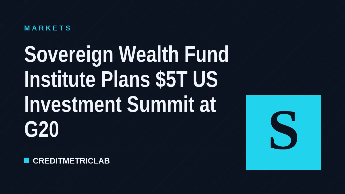 Sovereign Wealth Fund Institute Plans $5T US Investment Summit at G20