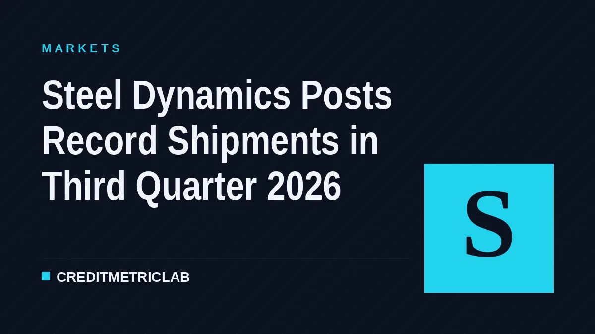 Steel Dynamics Posts Record Shipments in Third Quarter 2026