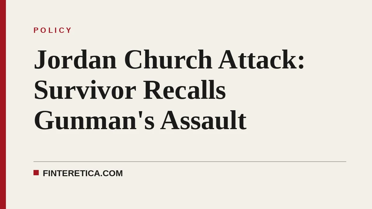Jordan Church Attack: Survivor Recalls Gunman's Assault