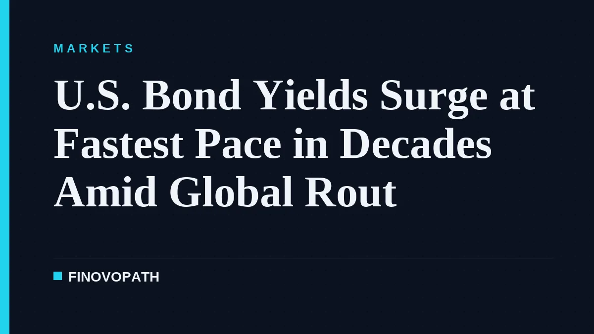 U.S. Bond Yields Surge at Fastest Pace in Decades Amid Global Rout
