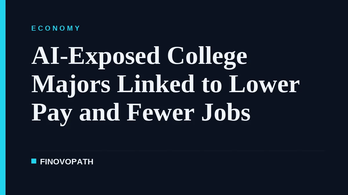 AI-Exposed College Majors Linked to Lower Pay and Fewer Jobs