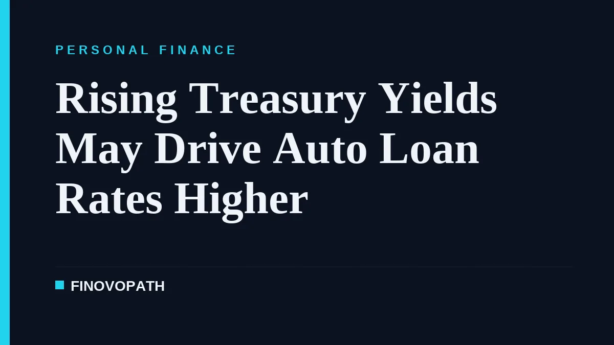 Rising Treasury Yields May Drive Auto Loan Rates Higher
