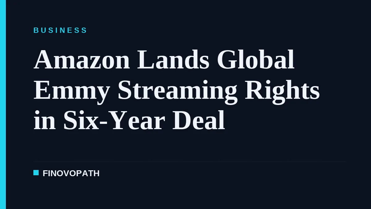 Amazon Lands Global Emmy Streaming Rights in Six-Year Deal