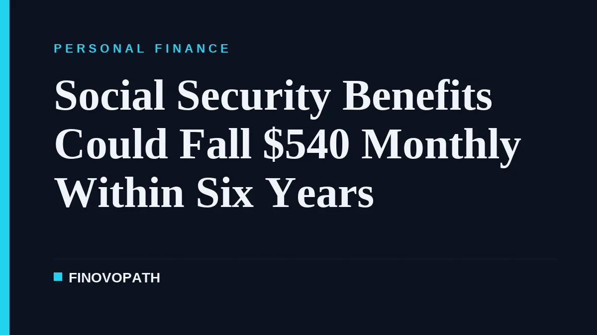 Social Security Benefits Could Fall $540 Monthly Within Six Years