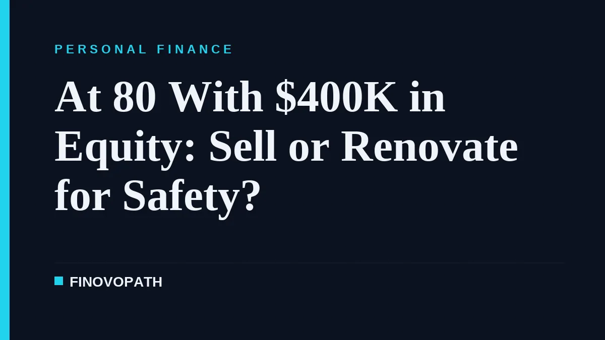 At 80 With $400K in Equity: Sell or Renovate for Safety?