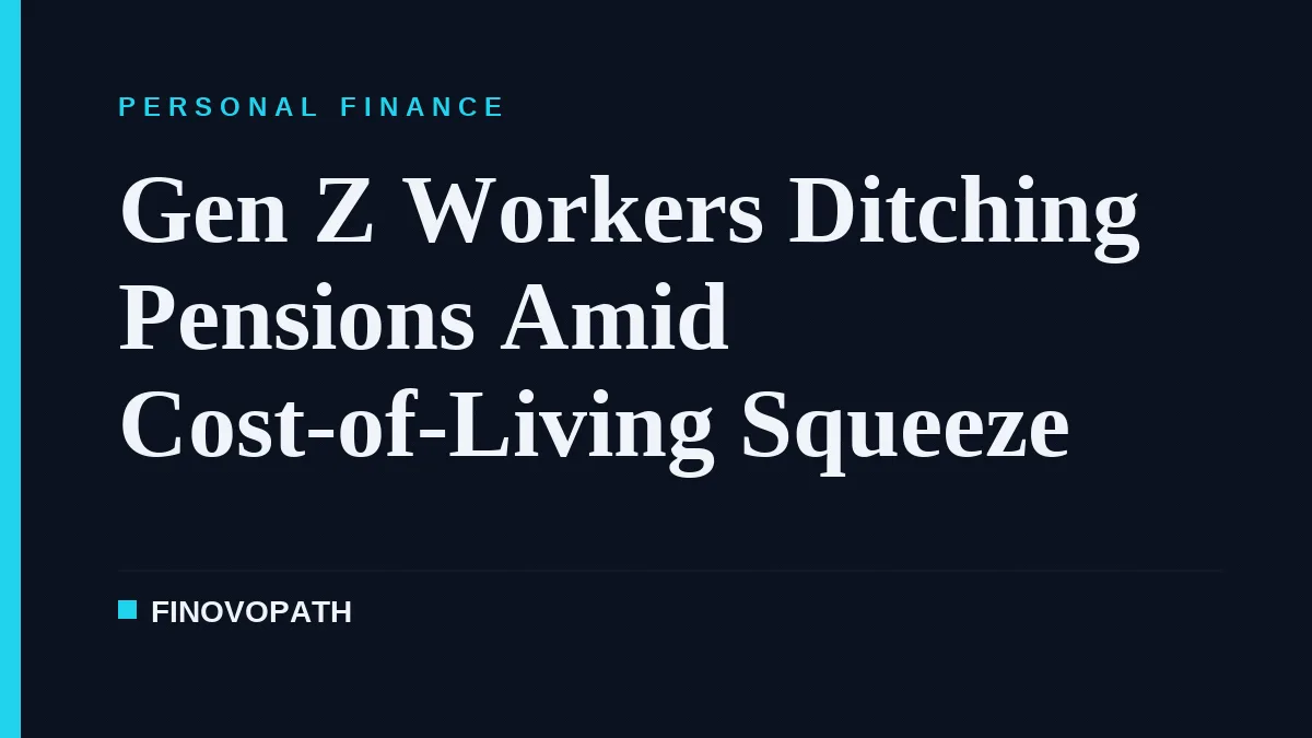 Gen Z Workers Ditching Pensions Amid Cost-of-Living Squeeze