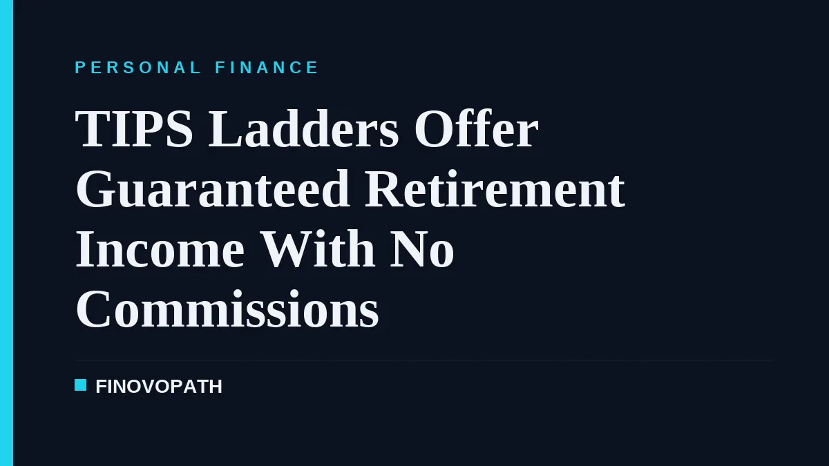 TIPS Ladders Offer Guaranteed Retirement Income With No Commissions