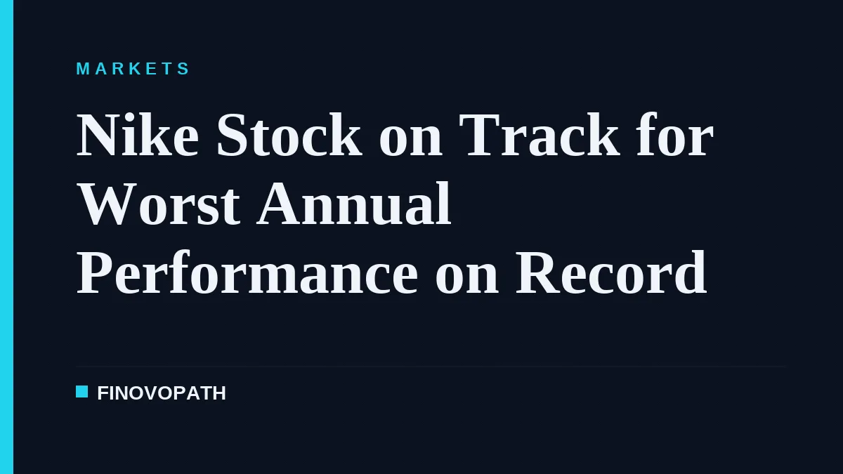 Nike Stock on Track for Worst Annual Performance on Record