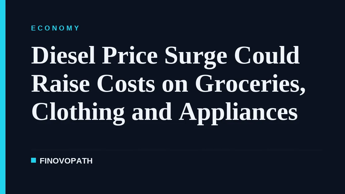 Diesel Price Surge Could Raise Costs on Groceries, Clothing and Appliances