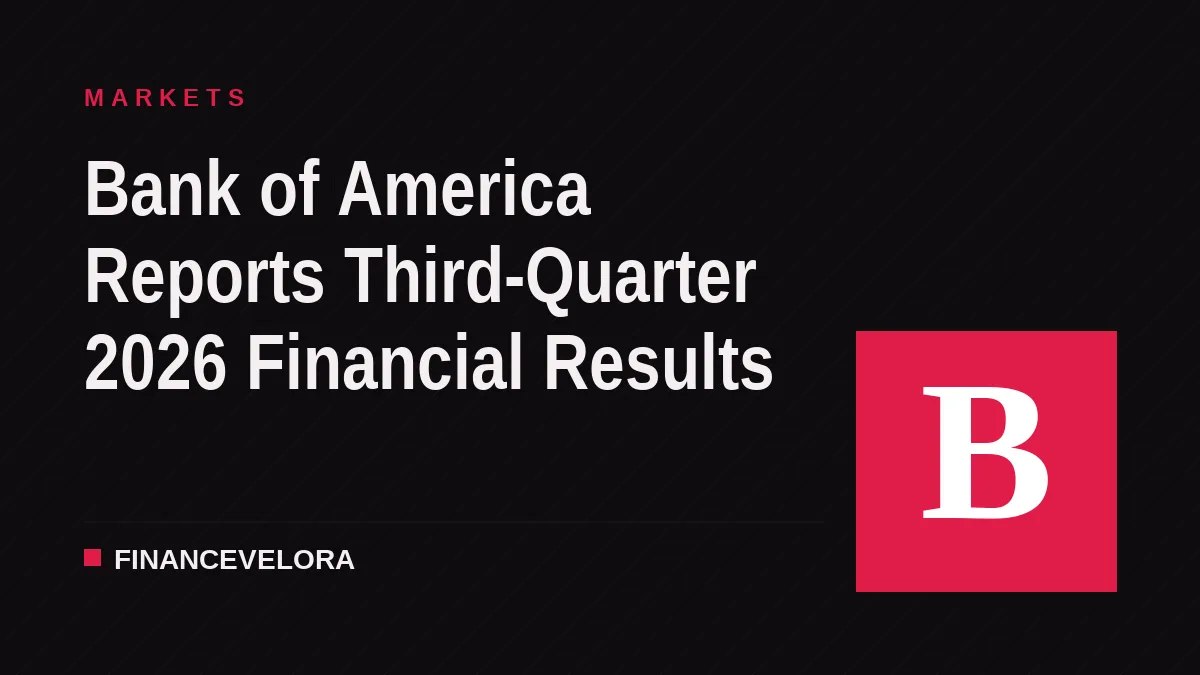 Bank of America Reports Third-Quarter 2026 Financial Results