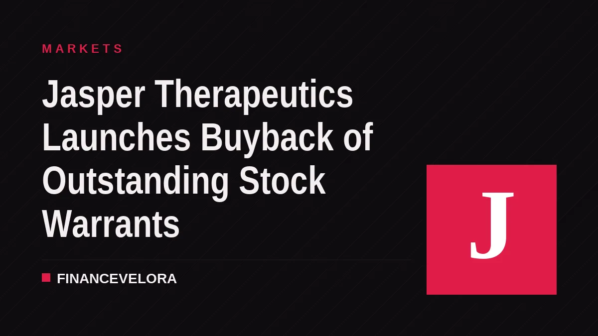 Jasper Therapeutics Launches Buyback of Outstanding Stock Warrants