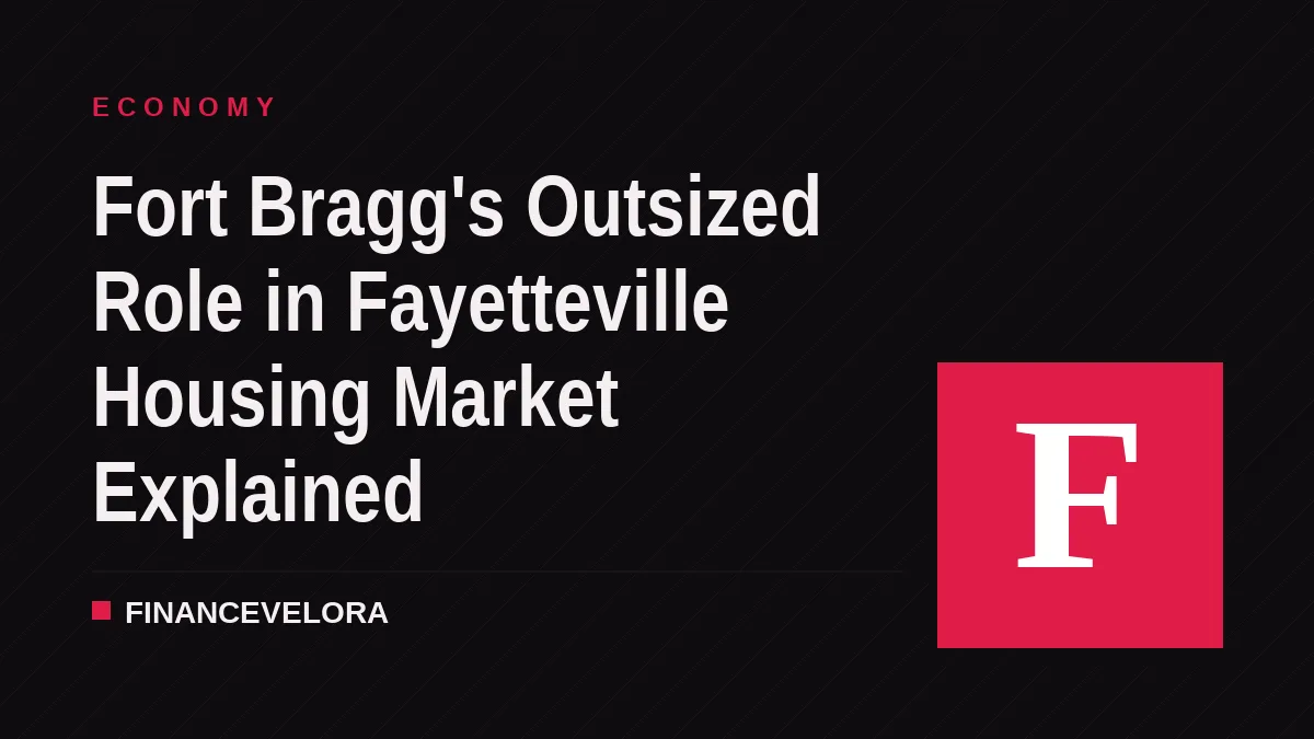 Fort Bragg's Outsized Role in Fayetteville Housing Market Explained