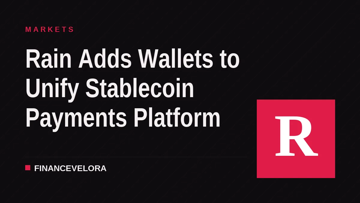 Rain Adds Wallets to Unify Stablecoin Payments Platform