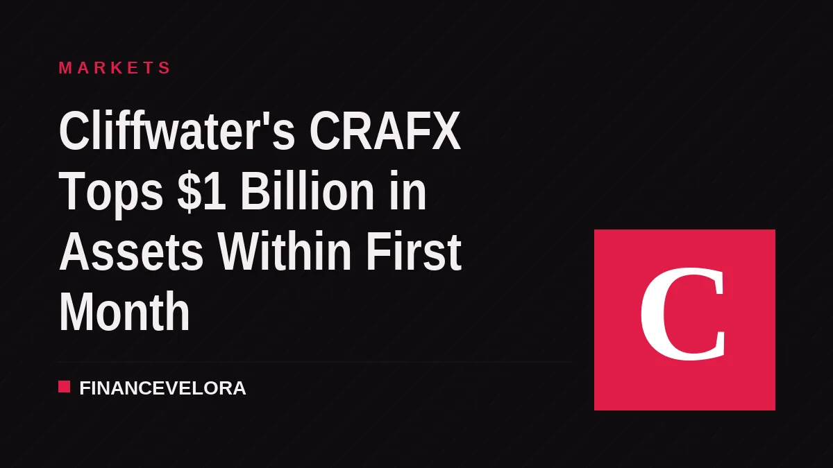 Cliffwater's CRAFX Tops $1 Billion in Assets Within First Month