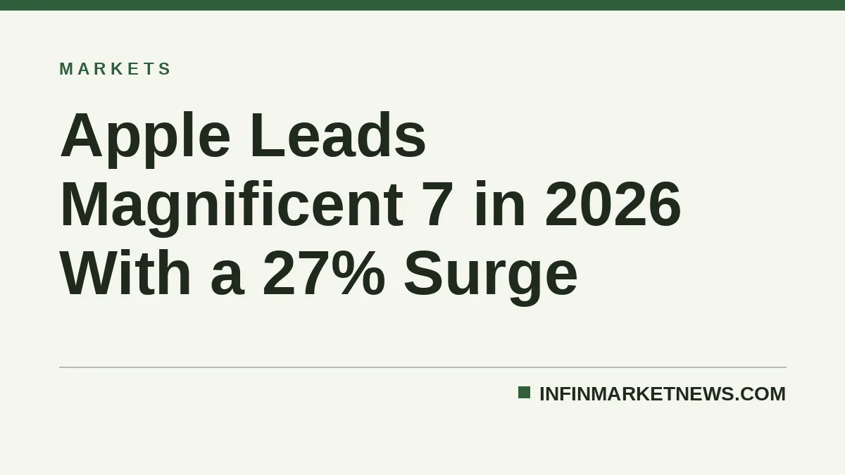 Apple Leads Magnificent 7 in 2026 With a 27% Surge