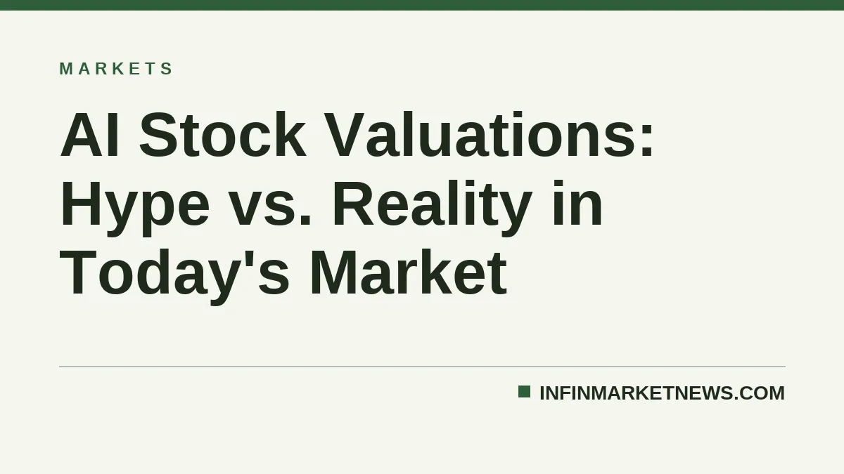 AI Stock Valuations: Hype vs. Reality in Today's Market