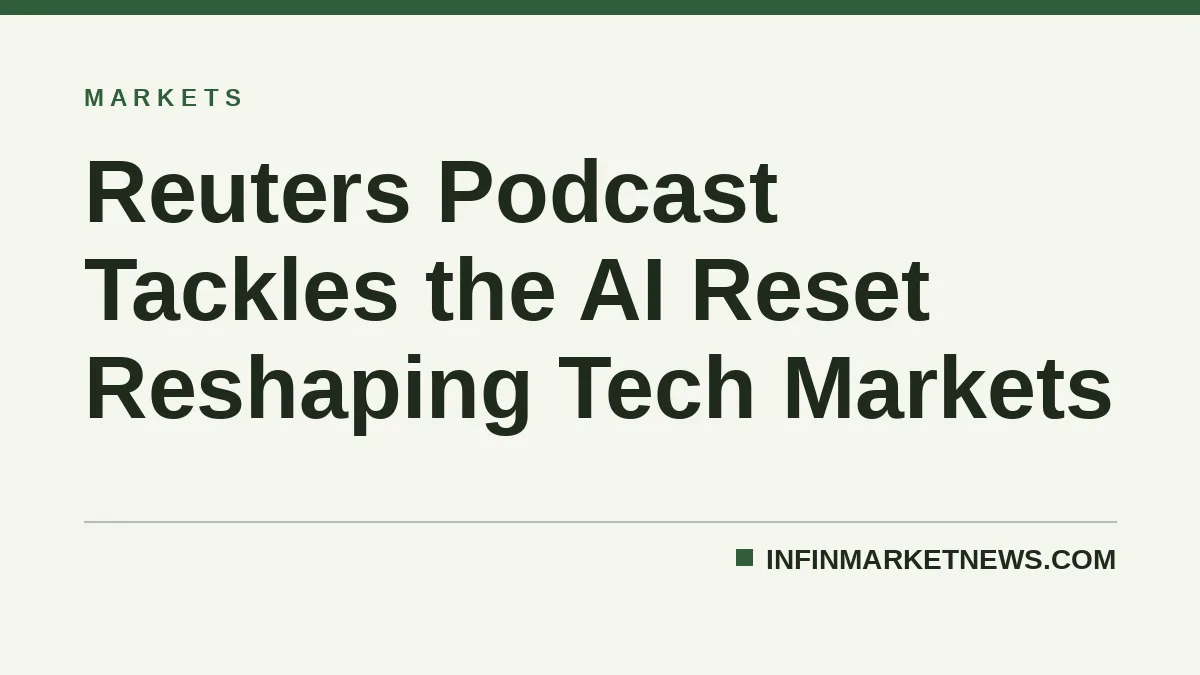 Reuters Podcast Tackles the AI Reset Reshaping Tech Markets