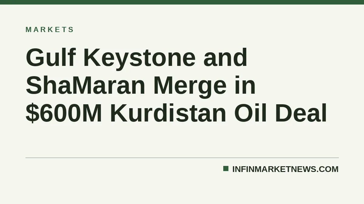 Gulf Keystone and ShaMaran Merge in $600M Kurdistan Oil Deal